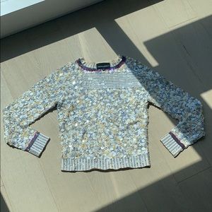 Cynthia Rowley embroidered knit top